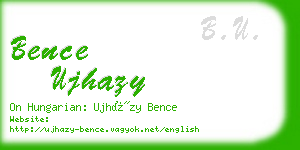 bence ujhazy business card